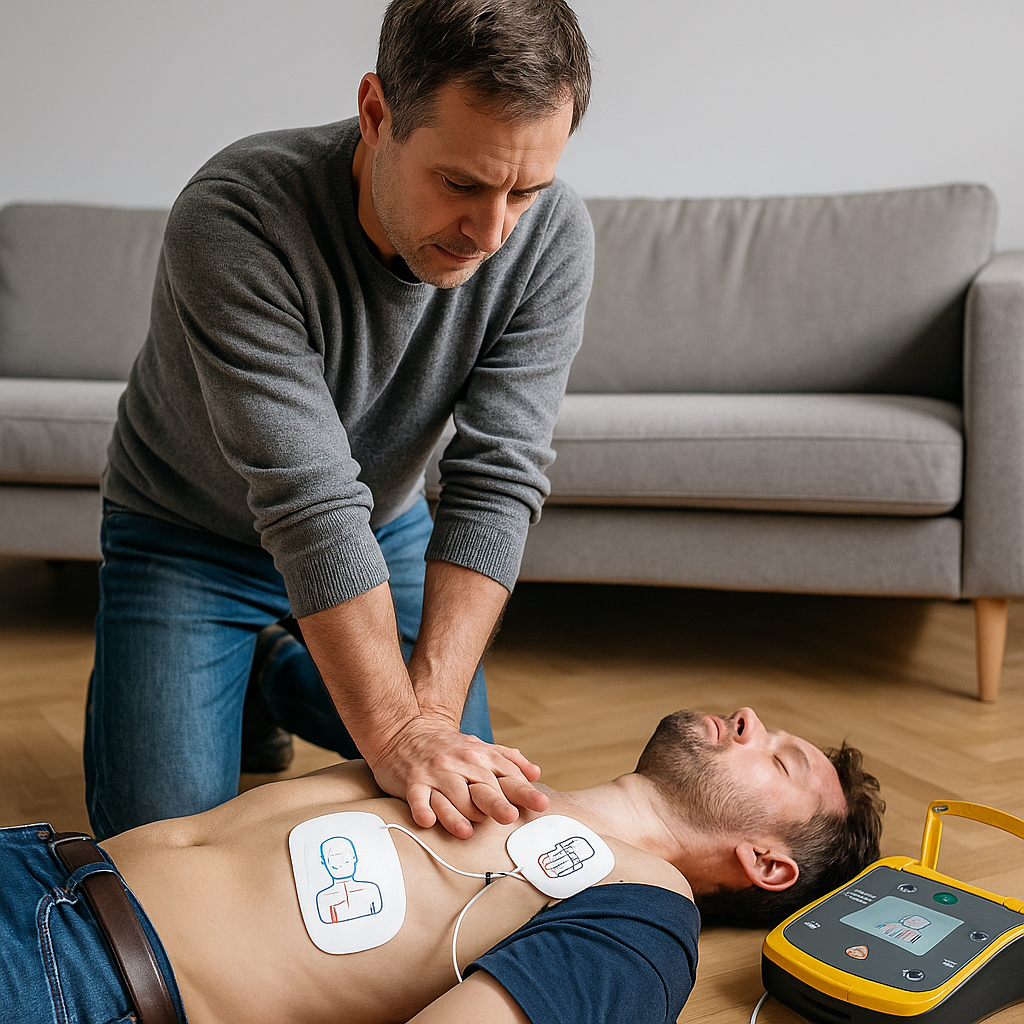 Hjertemassage og hjertestarter: trin-for-trin-guide